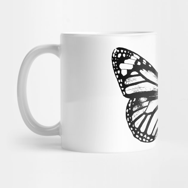 Monarch Butterfly | Black and White by Eclectic At Heart